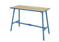Modułowe składane metalowe stoły warsztatowe z twardego drewna Stojaki z rur stalowych o dużej wytrzymałości