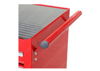 Czerwona szafka stojąca w skrzyni narzędziowej, skrzynka narzędziowa Szafka w kształcie klatki piersiowej Szuflada z łożyskami przesuwnymi Duża rolka