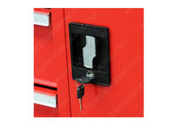 Czerwona 6 szuflad 1 drzwi Rolling 42 Inch Tool Szafka bezpieczeństwa Cylinder Lock