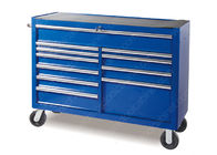 52-calowa niebieska metalowa szafka narzędziowa z blokadą, skrzynka narzędziowa z rolkami