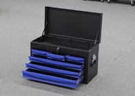 4 szuflady 24-calowa stalowa szafka na narzędzia do toczenia Niebieska skrzynia z narzędziami do przechowywania