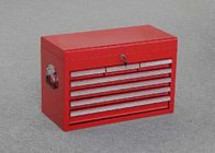 26 &quot;profesjonalna skrzynia narzędziowa z czerwonego metalu z 7 szufladami + 2 uchwytami do przechowywania narzędzi