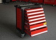 Wysokowydajna czerwono-czarna szafka narzędziowa dla mechaników, szafka na narzędzia toczne Ochrona przed rdzą
