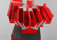 Czerwona 21-calowa skrzynka narzędziowa 530 mm, przenośna metalowa przenośna skrzynia narzędziowa