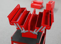 Czerwona 21-calowa skrzynka narzędziowa 530 mm, przenośna metalowa przenośna skrzynia narzędziowa