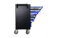 Ruchomy 770x460x887mm 36 cali 7 szuflad na narzędzia Wózek na klatkę piersiową Wózek na wózek z drzwiami w kolorze niebieskim